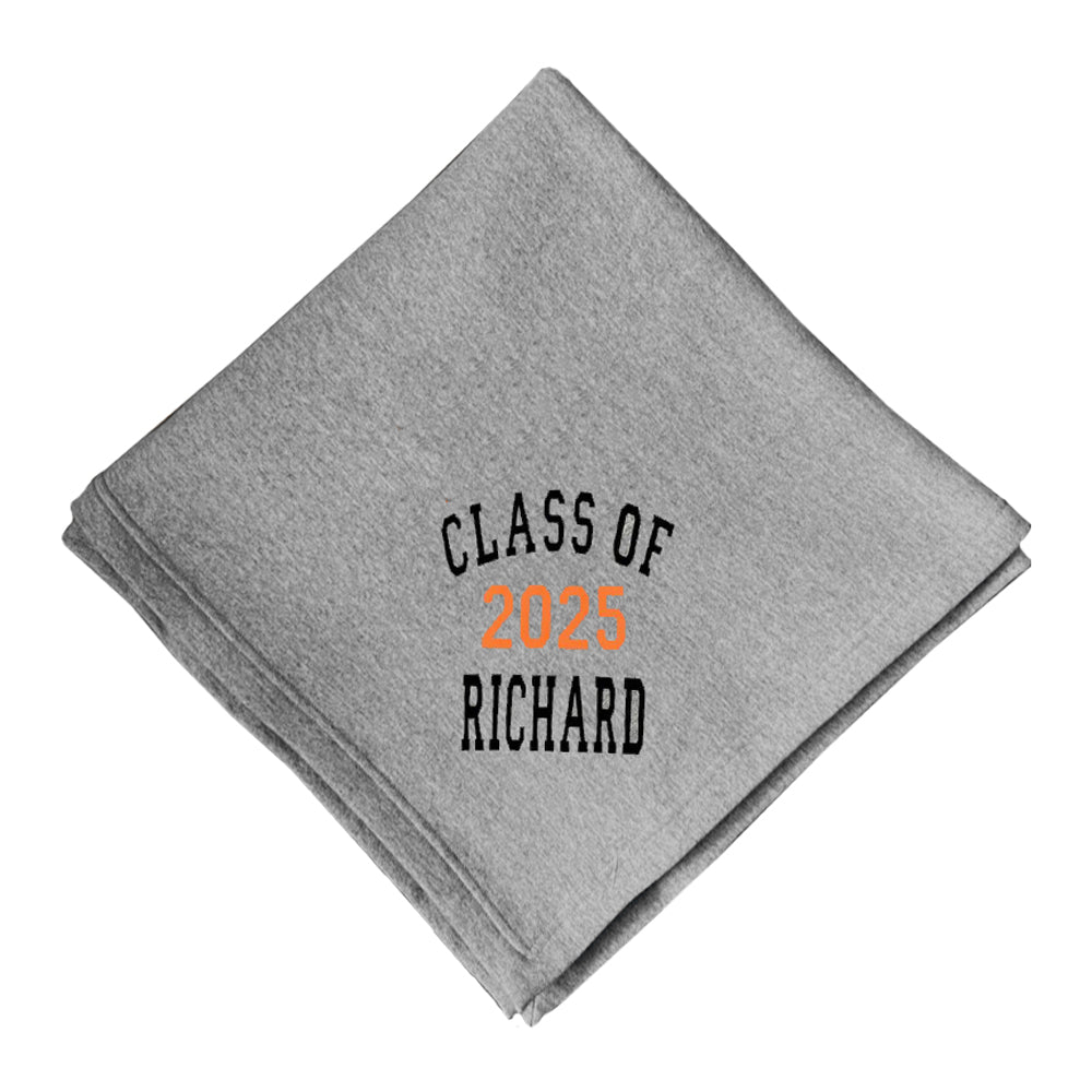 2025 Grey Personalized Blanket