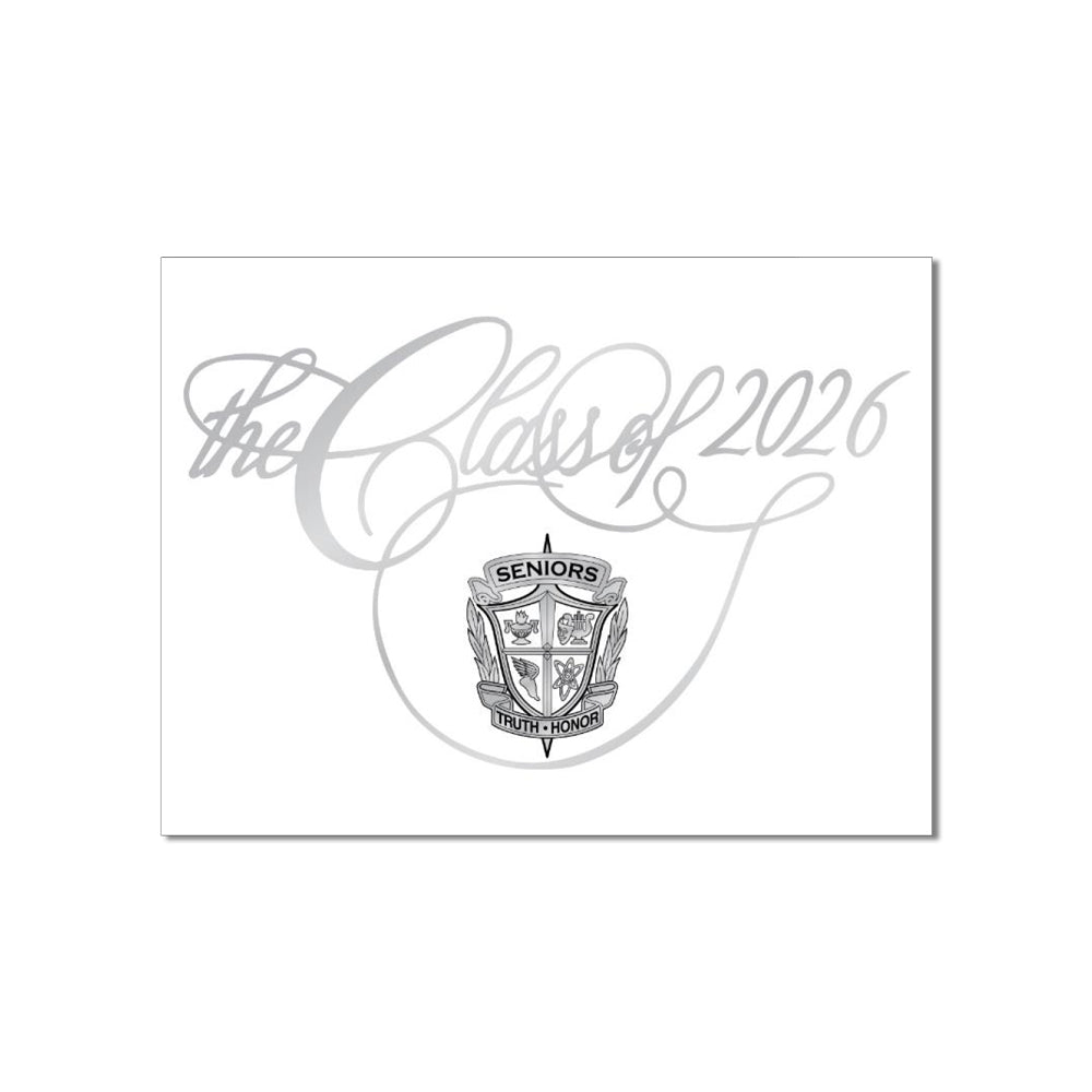 Personalized Official School Crest Announcements