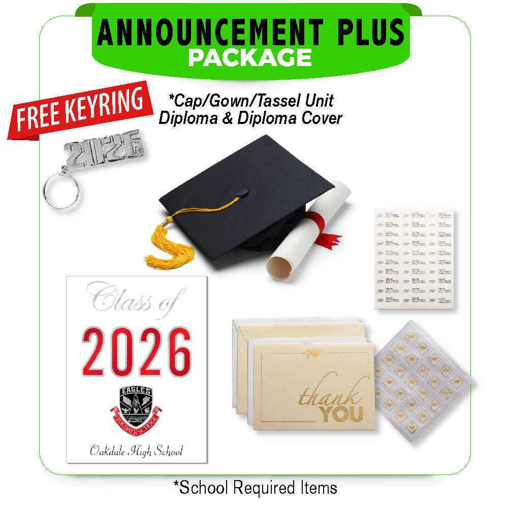 Oakdale HS Announcement Plus Package