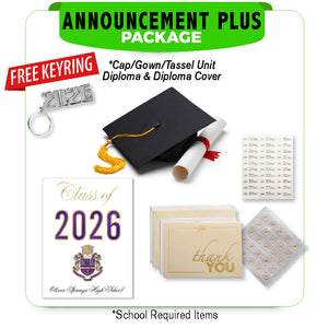 Oliver Springs High School Announcement Plus Package