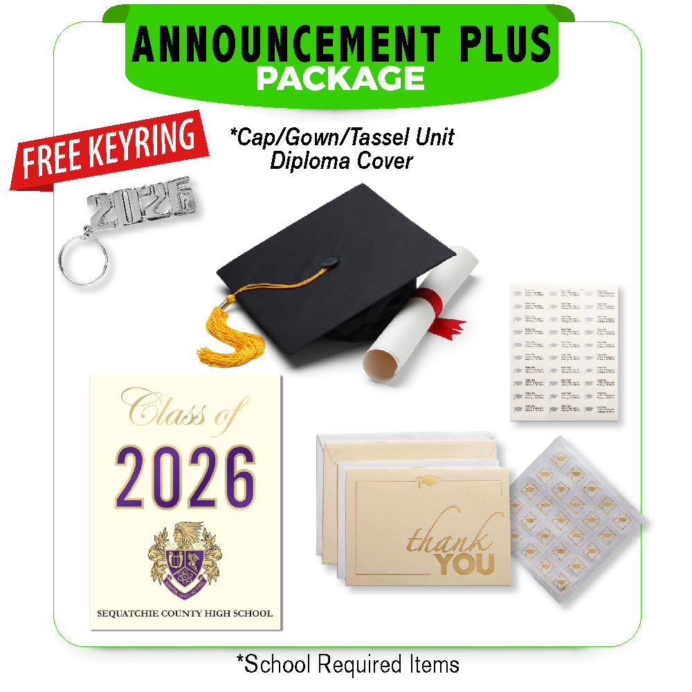 Sequatchie County HS Announcement Plus Package