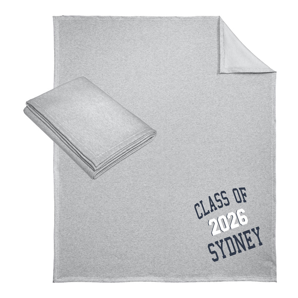 2026 Grey Sweatshirt Blanket w/ Personalization
